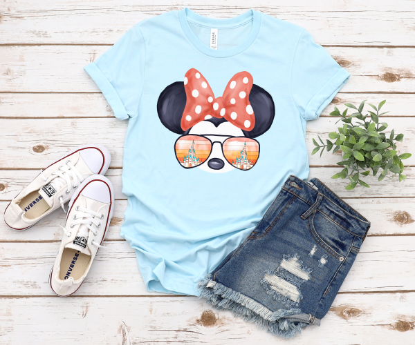 Minnie Mouse Castle Aviator glasses shirt