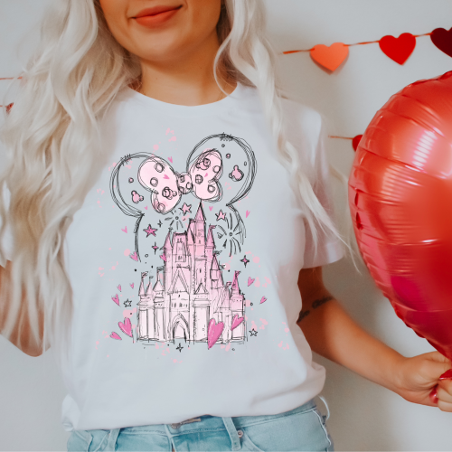 Minnie Mouse Valentine’s Day Castle Shirt