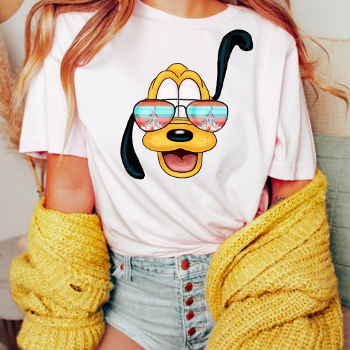 Pluto Castle Aviator Glasses shirt