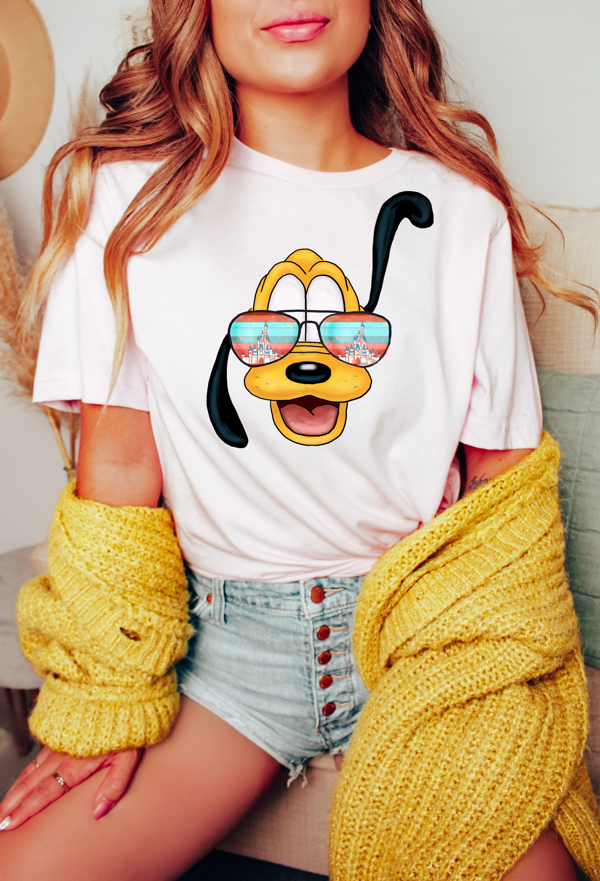 Pluto Castle Aviator Glasses shirt