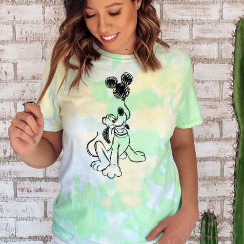 Pluto At The Park Tie Dye Shirt