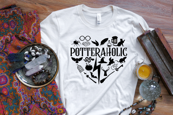 POTTERAHOLICWHITESHIRT