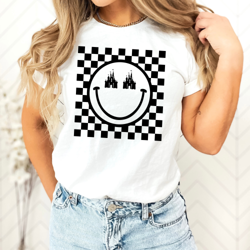 Disney Smiley Face Castle Shirt