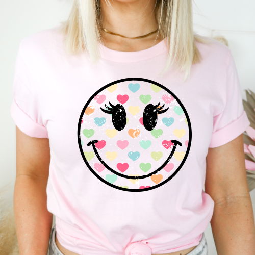 Smiley Face Hearts Valentine’s Day Shirt