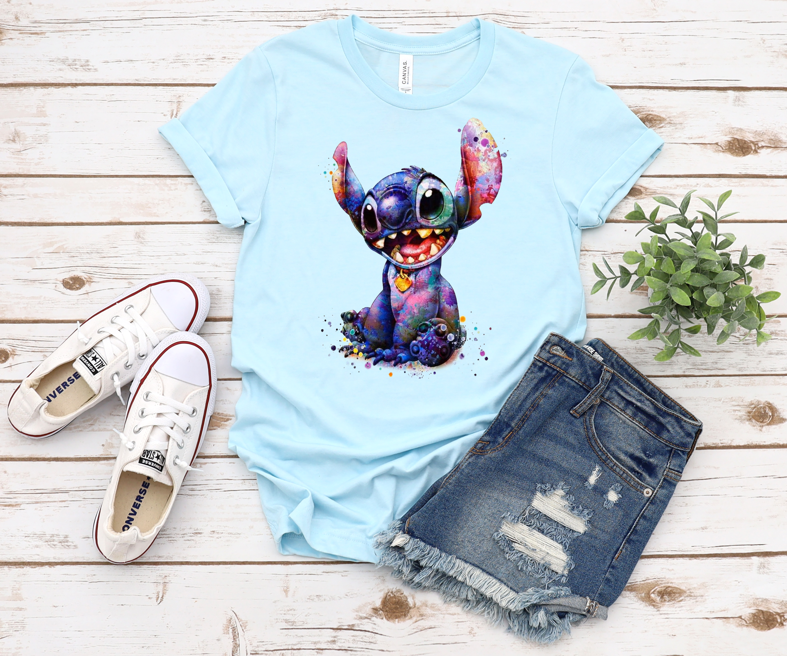 Watercolor Stitch shirt