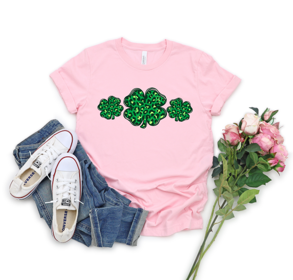 Trio Leopard Shamrock shirt