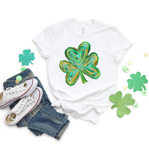 Watercolor Clover St. Patrick’s Day Shirt