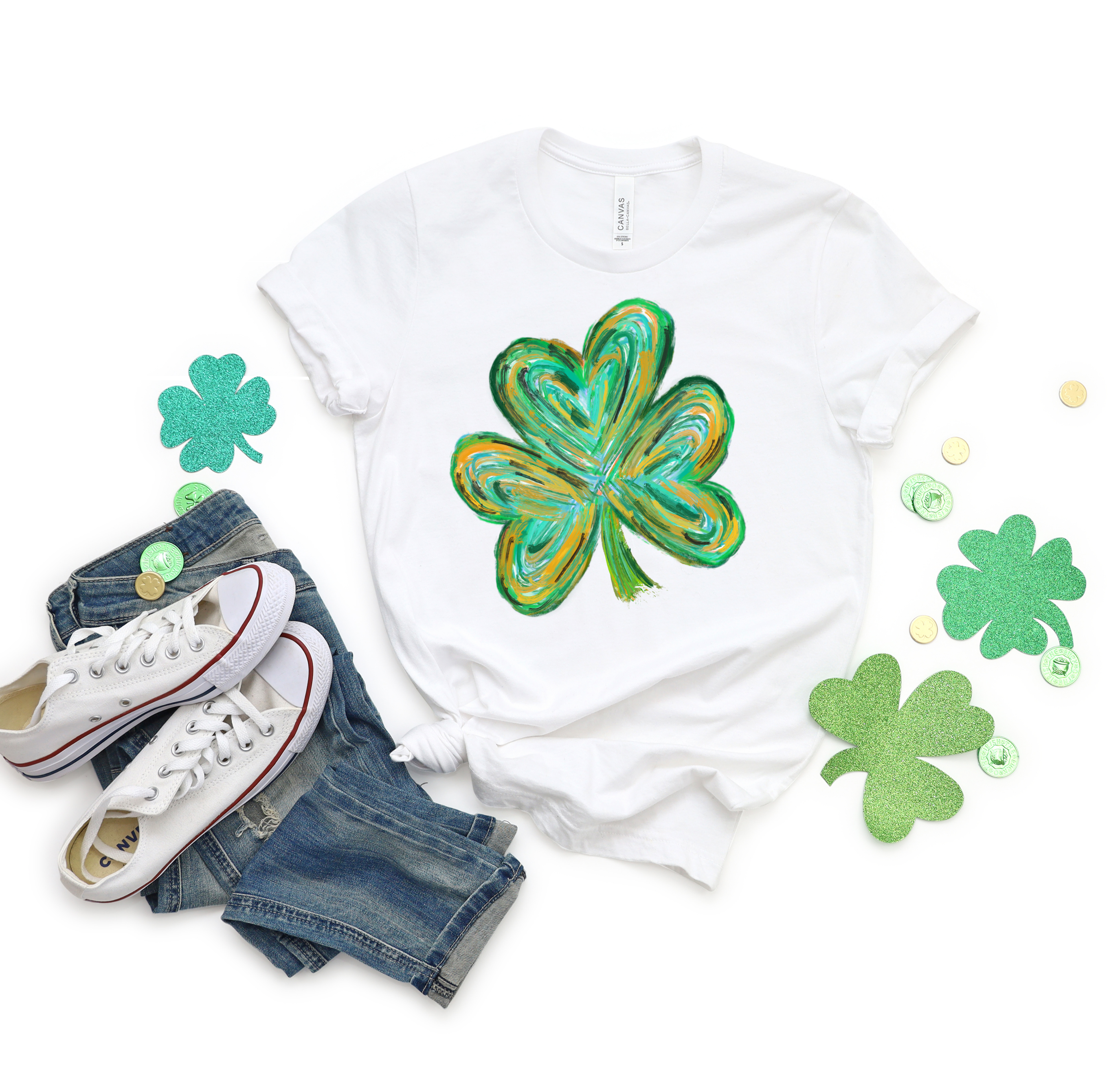 Watercolor Clover St. Patrick's Day shirt