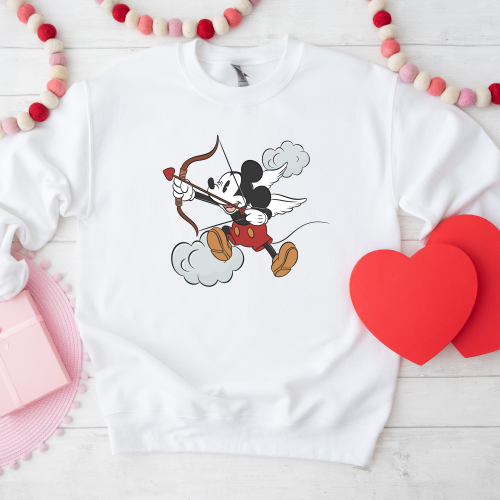 Cupid Mickey Valentine’s Day Sweatshirt