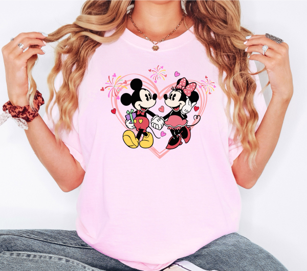 Mickey and Minnie Valentine's Day Shirt