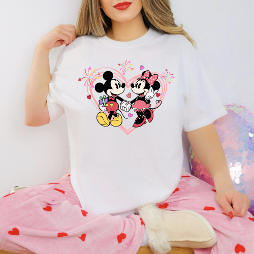 Mickey and Minnie Valentine’s Day Comfort Colors Shirt