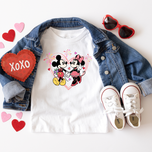 Mickey and Minnie Valentine’s Day Shirt -Toddler & Youth