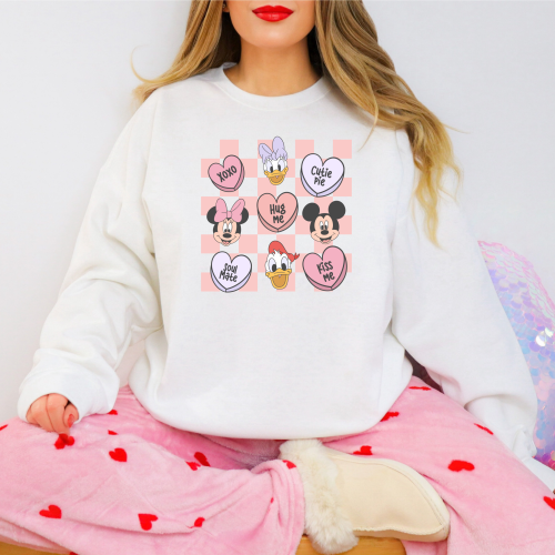 Magical Mouse Conversation Hearts Sweatshirt