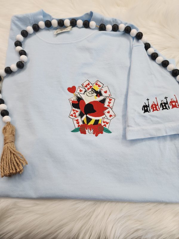 Queen Of Hearts Embroidered Shirt