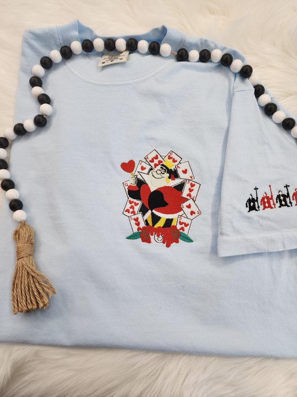 Queen Of Hearts Embroidered Shirt