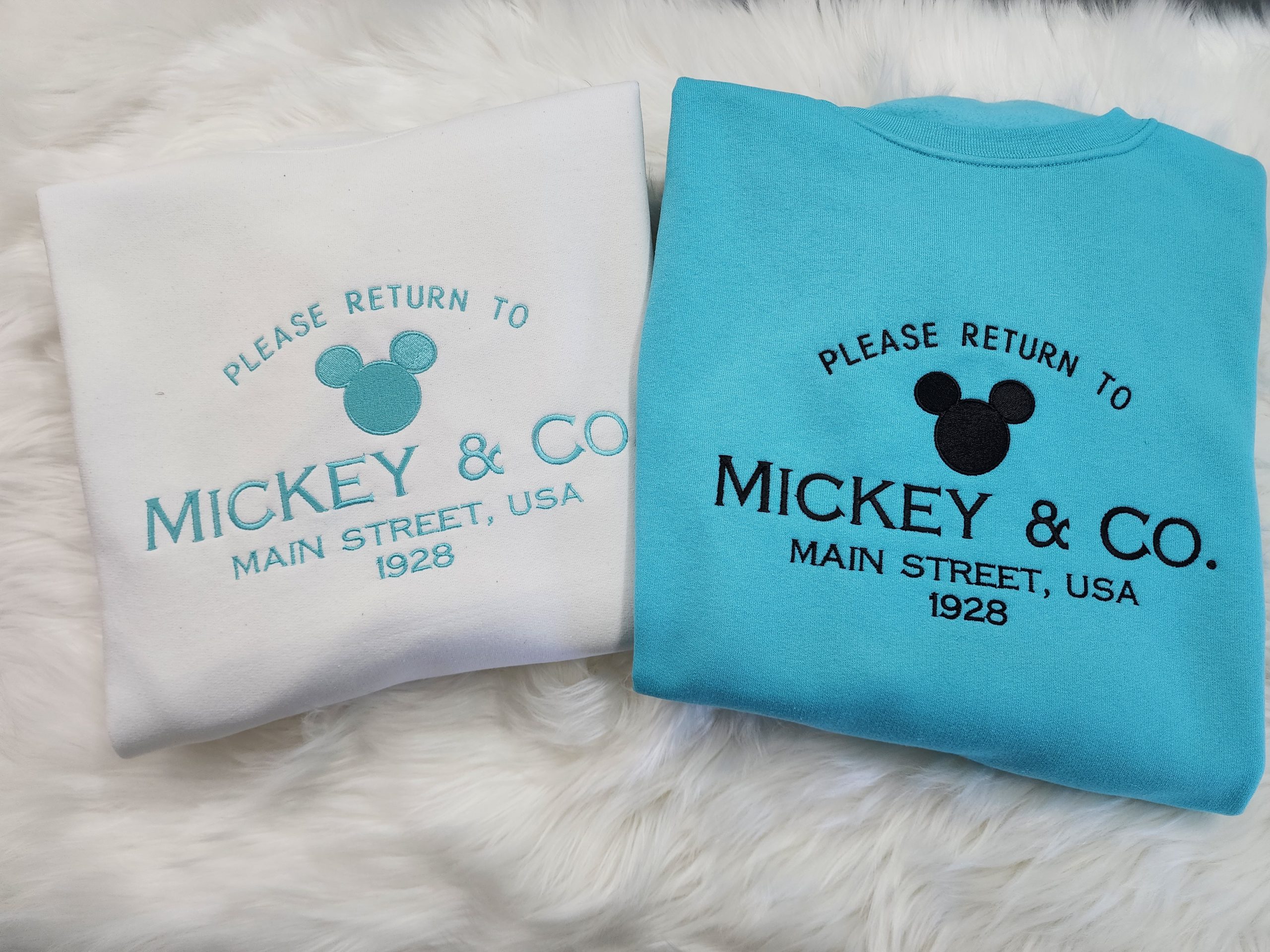 Please Return To Mickey Embroidered Sweatshirt