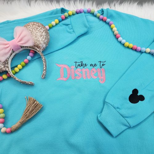 Take Me To Disney Embroidered Sweatshirt