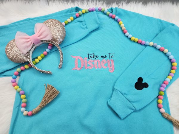 Take Me To Disney Embroidered Sweatshirt