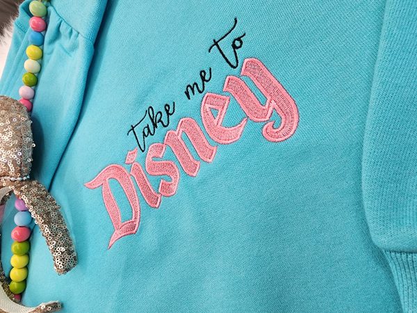 Take Me To Disney Embroidered Sweatshirt