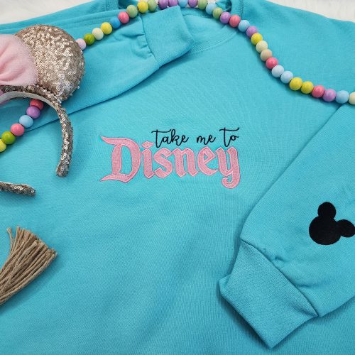 Take Me To Disney Embroidered Sweatshirt