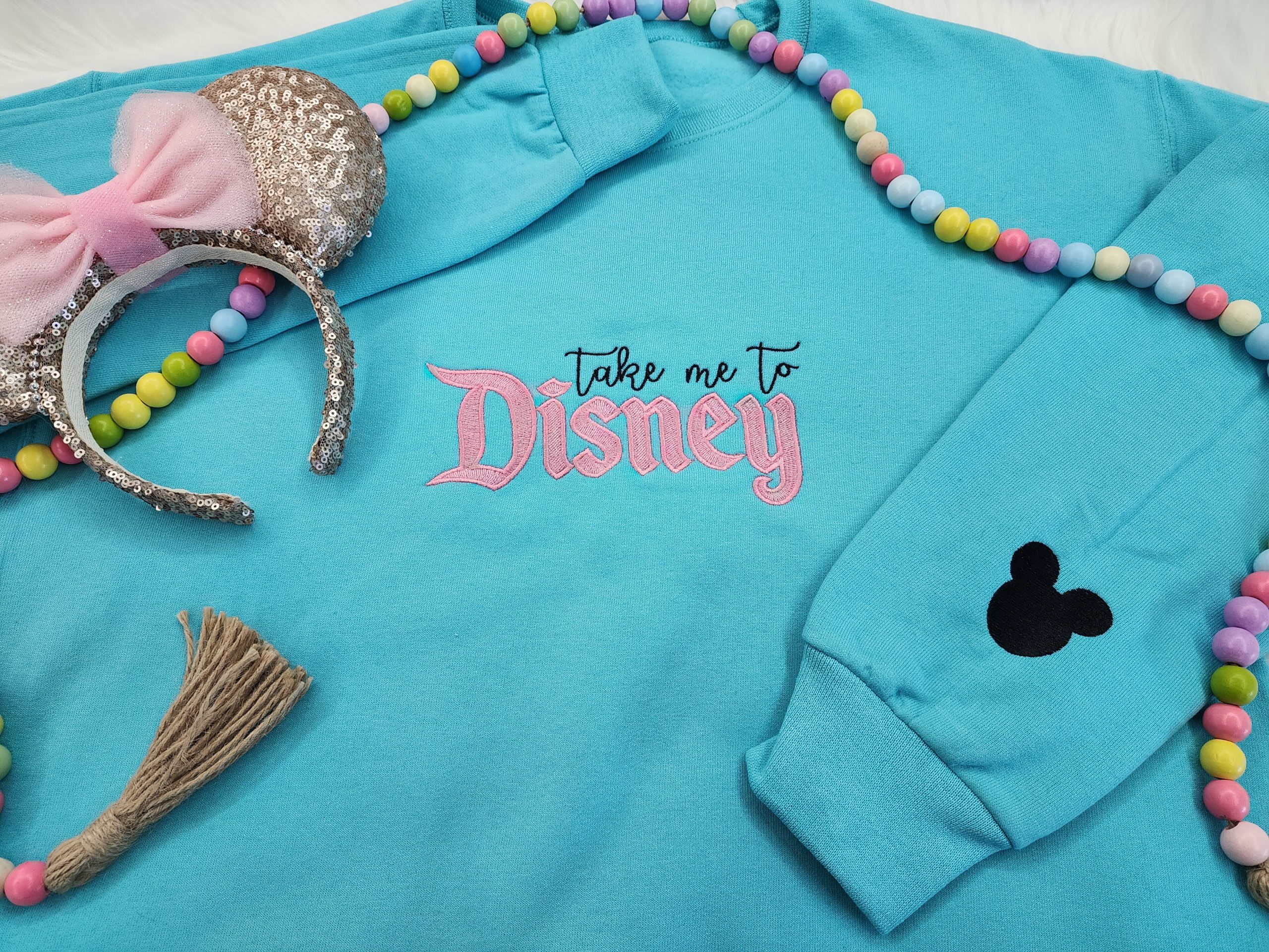 Take Me To Disney Embroidered Sweatshirt