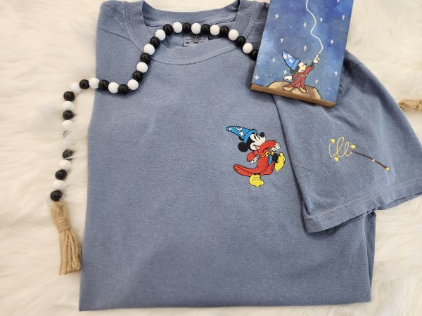 Sorcerer Mickey Embroidered Shirt