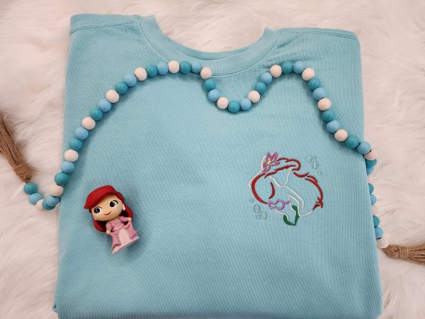 Ariel Sketch Embroidered Sweatshirt