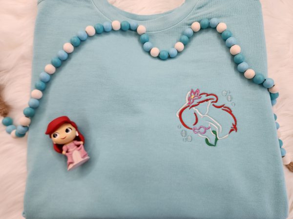 Ariel Sketch Embroidered Sweatshirt