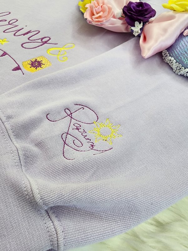 Wandering & Wondering Rapunzel Embroidered Sweatshirt