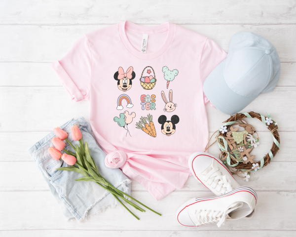 Mickey & Minnie Easter Doodles Shirt