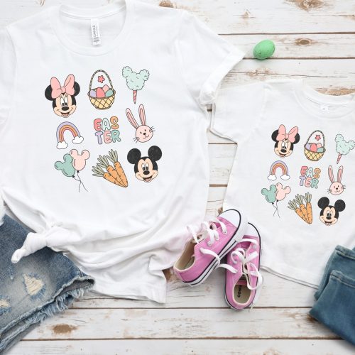 Mickey & Minnie Easter Doodles Shirt