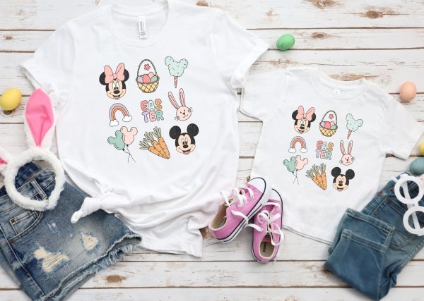 Mickey & Minnie Easter Doodles Shirt