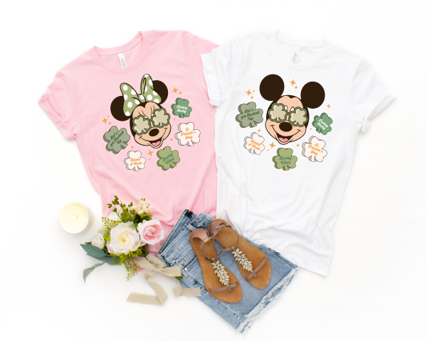 Mickey or Minnie Mouse St. Patrick's Day Shirt