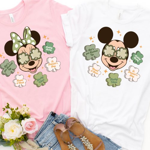 Mickey or Minnie Mouse St. Patrick’s Day Shirt
