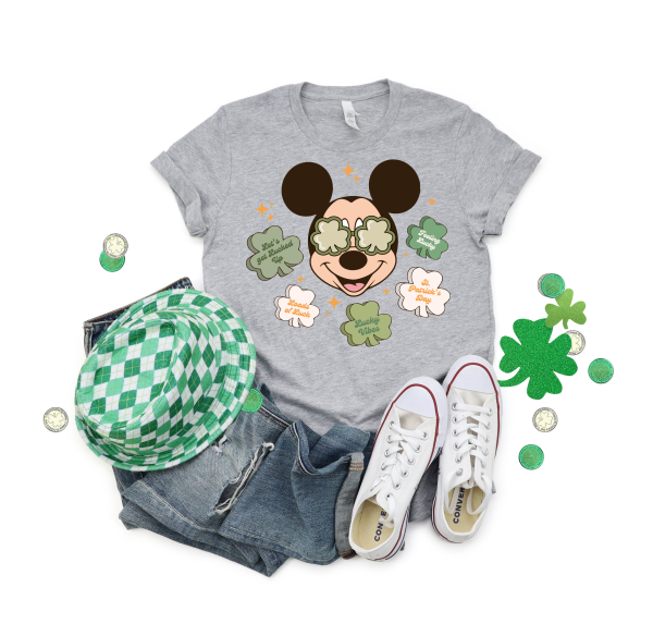 Mickey or Minnie Mouse St. Patrick's Day Shirt