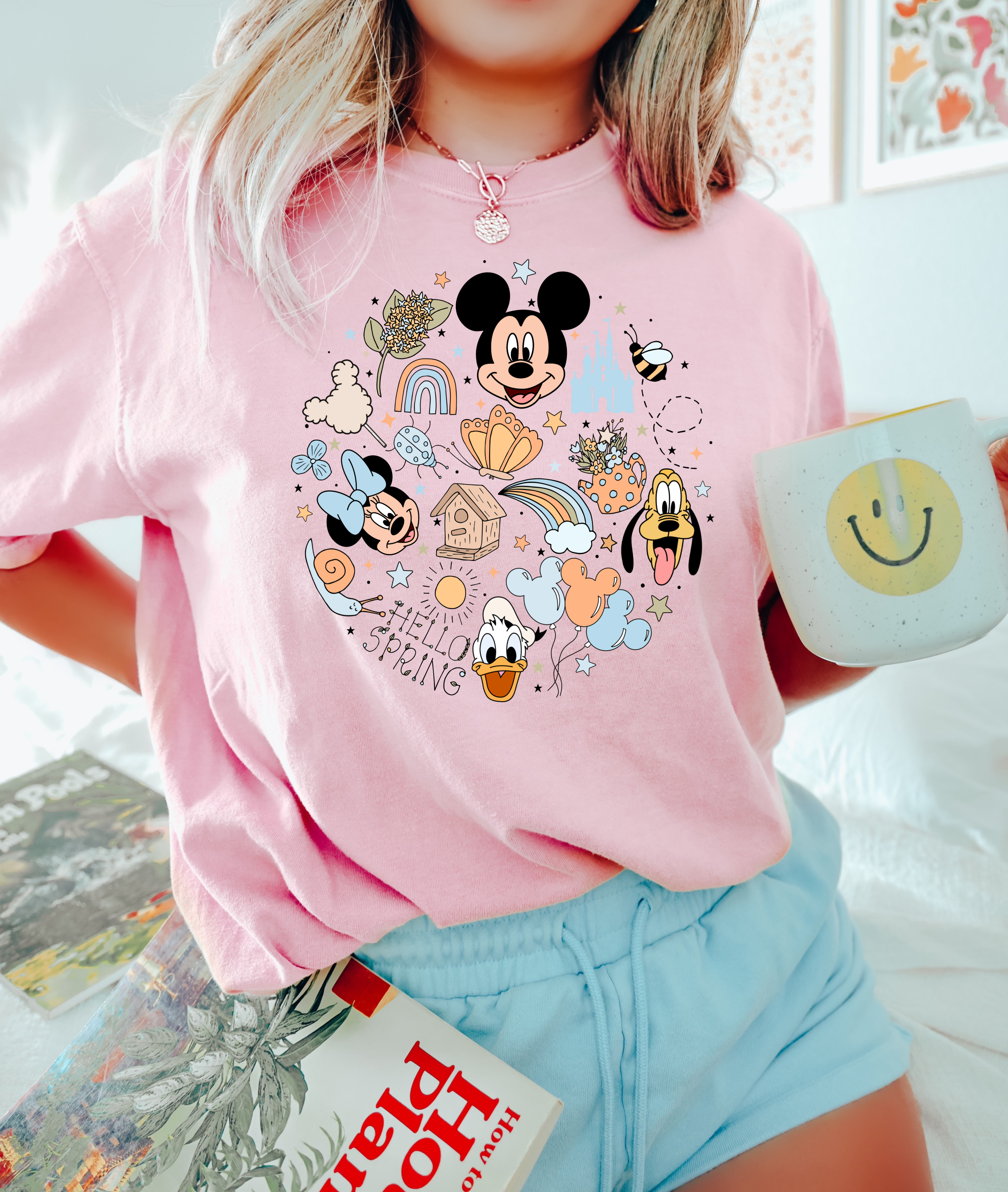 Mickey Hello Spring Comfort Colors Shirt