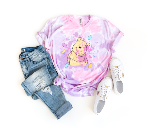 Pooh Easter Tie Dye Shirt