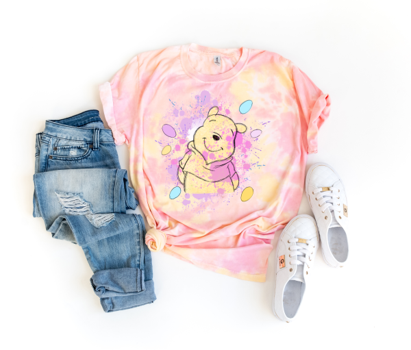 Pooh Easter Tie Dye Shirt