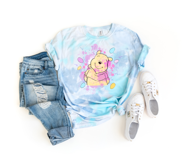 Pooh Easter Tie Dye Shirt