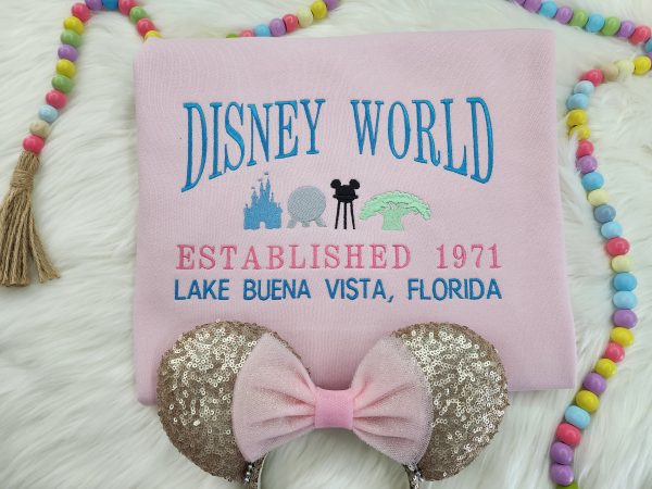 Disney World Embroidered Sweatshirt