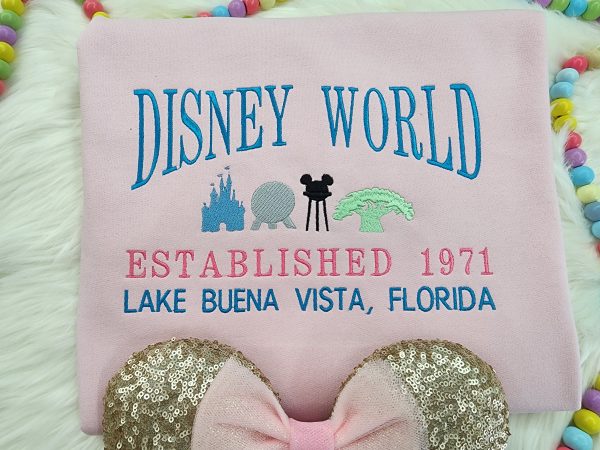 Disney World Embroidered Sweatshirt