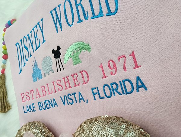 Disney World Embroidered Sweatshirt