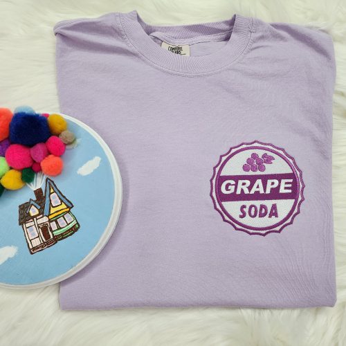 Grape Soda Embroidered Shirt