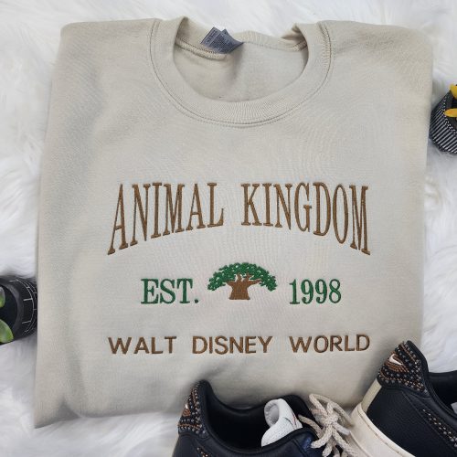 Animal Kingdom Embroidered Sweatshirt