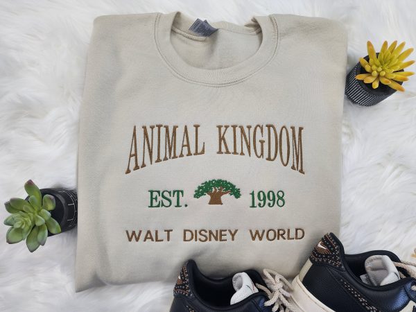 Animal Kingdom Embroidered Sweatshirt