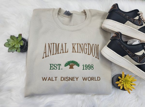 Animal Kingdom Embroidered Sweatshirt