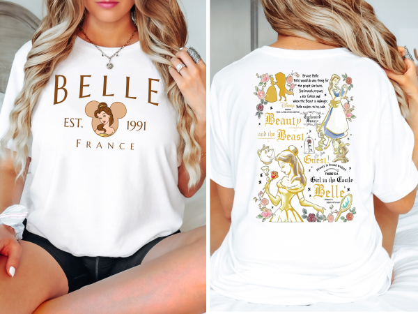 Belle 2 sided print comfort colors shirt