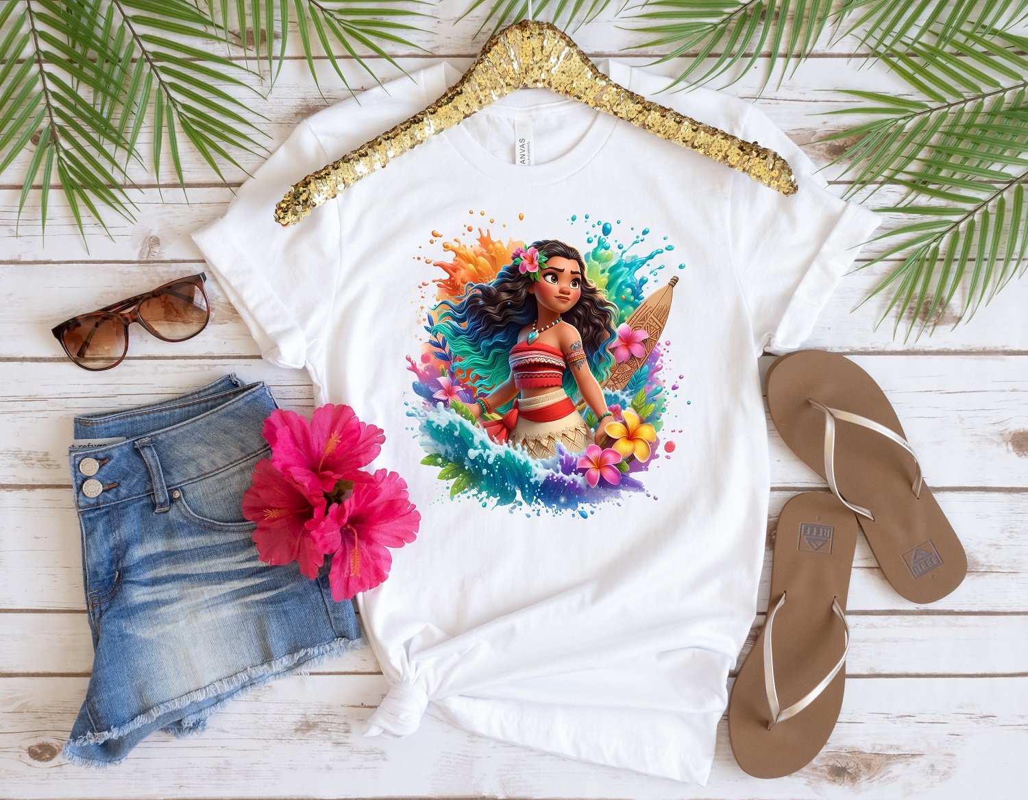 Moana Watercolor Splash Shirt