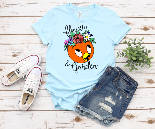 Orange Bird Flower & Garden Shirt