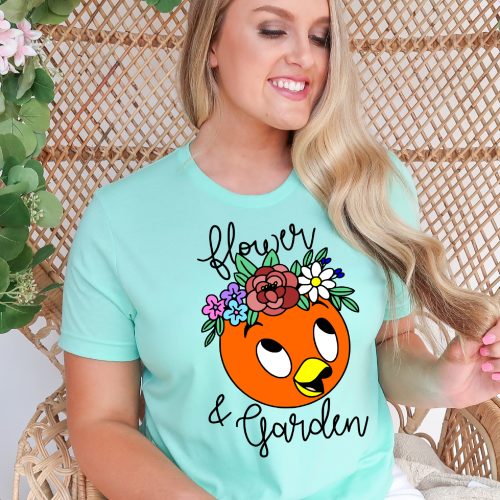 Orange Bird Flower & Garden Shirt